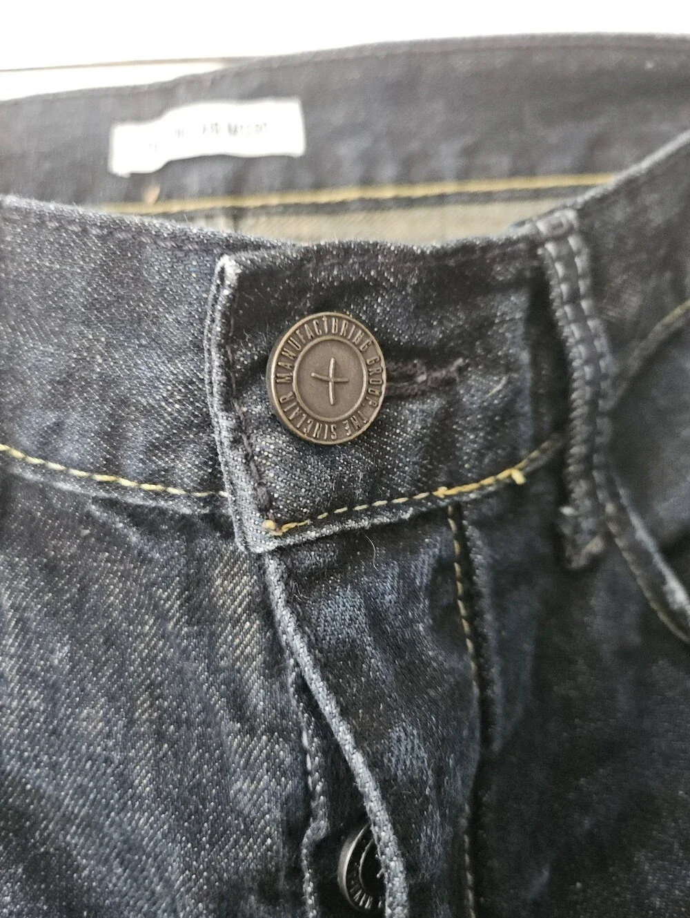 the sinclair MFGRP. thiel dark wash straight leg jeans, 31 100% cotton - Picture 6 of 9